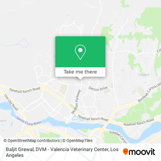 Mapa de Baljit Grewal, DVM - Valencia Veterinary Center