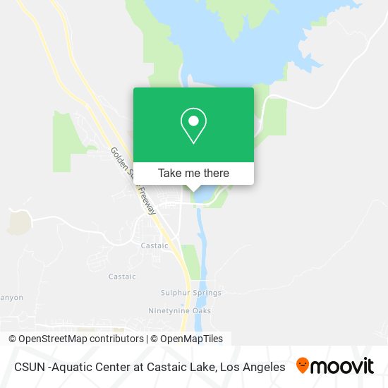 Mapa de CSUN -Aquatic Center at Castaic Lake
