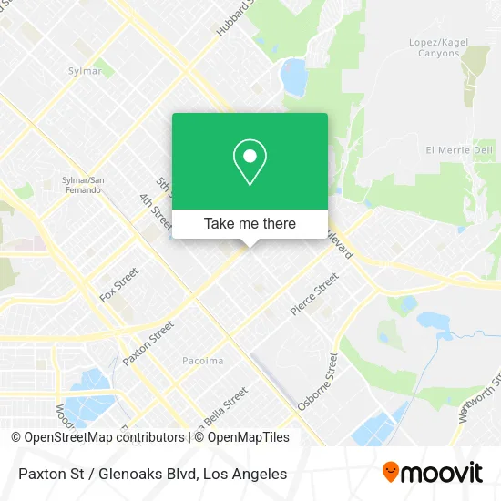 Paxton St / Glenoaks Blvd map