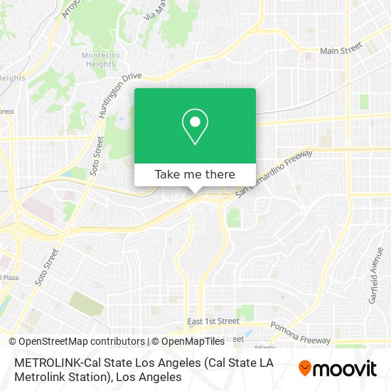 Mapa de METROLINK-Cal State Los Angeles (Cal State LA Metrolink Station)