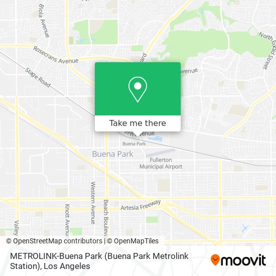 METROLINK-Buena Park (Buena Park Metrolink Station) map