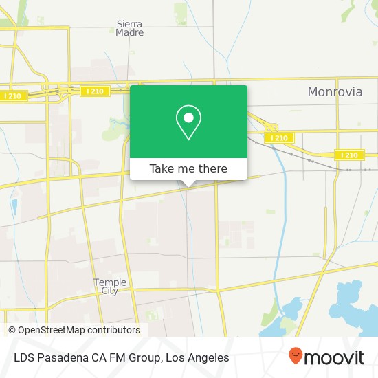 Mapa de LDS Pasadena CA FM Group