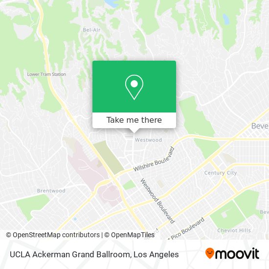 Mapa de UCLA Ackerman Grand Ballroom