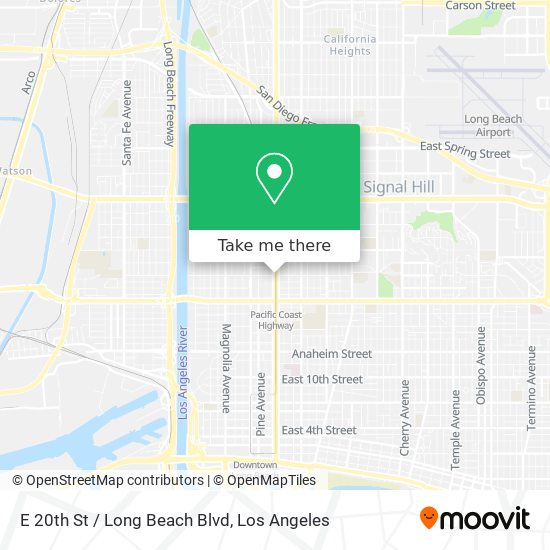 Mapa de E 20th St / Long Beach Blvd
