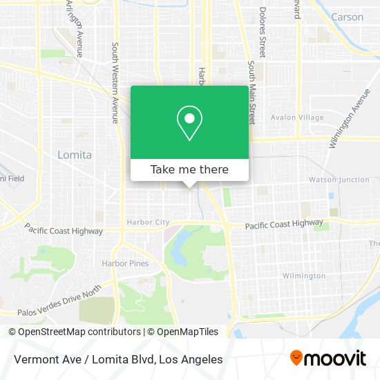 Mapa de Vermont Ave / Lomita Blvd