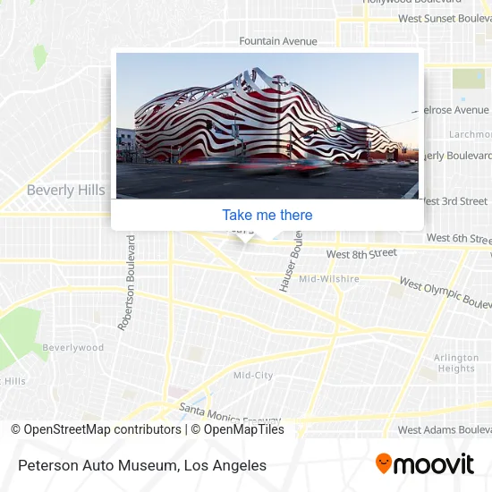 Peterson Auto Museum map