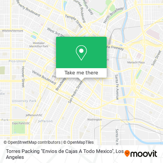 Mapa de Torres Packing "Envios de Cajas A Todo Mexico"
