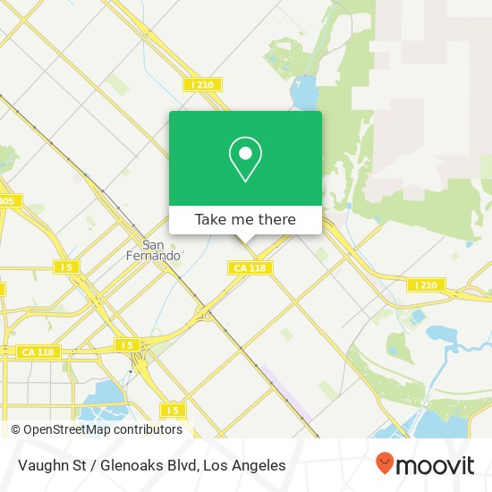 Mapa de Vaughn St / Glenoaks Blvd