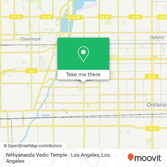 Nithyananda Vedic Temple - Los Angeles map