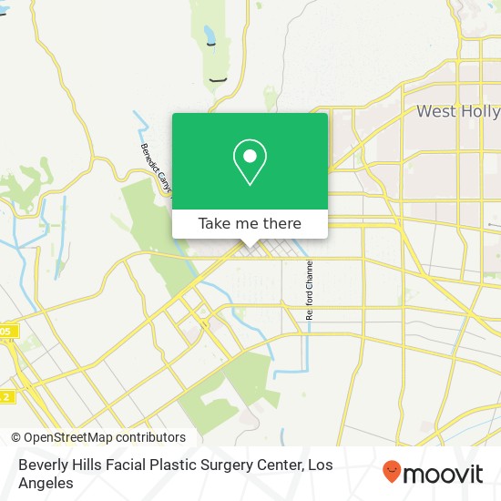 Beverly Hills Facial Plastic Surgery Center map