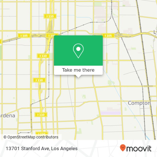 Mapa de 13701 Stanford Ave