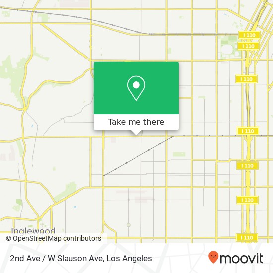 2nd Ave / W Slauson Ave map