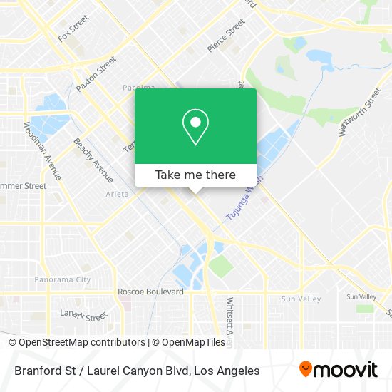 Mapa de Branford St / Laurel Canyon Blvd