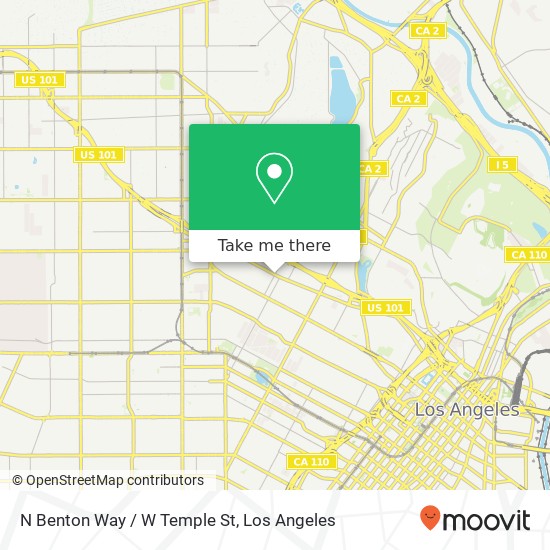 Mapa de N Benton Way / W Temple St