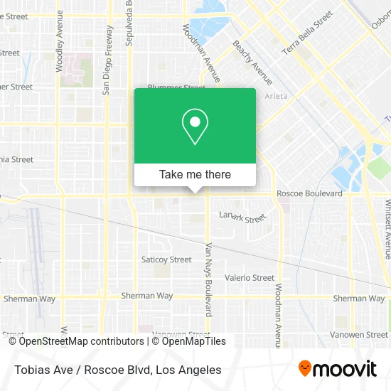 Tobias Ave / Roscoe Blvd map