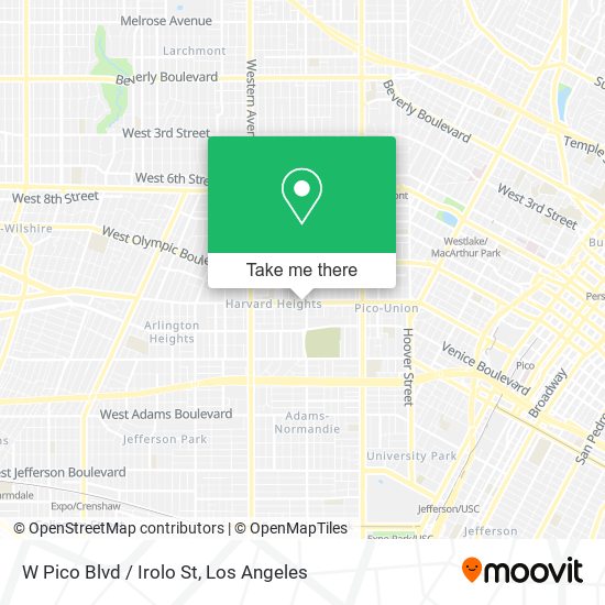 W Pico Blvd / Irolo St map