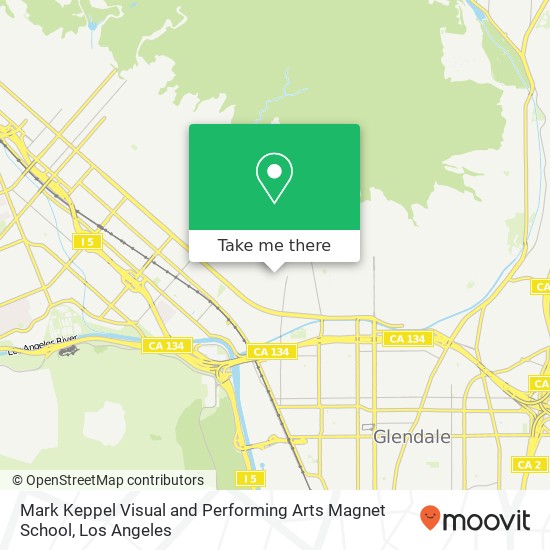 Mapa de Mark Keppel Visual and Performing Arts Magnet School