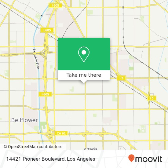 Mapa de 14421 Pioneer Boulevard