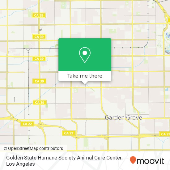 Mapa de Golden State Humane Society Animal Care Center