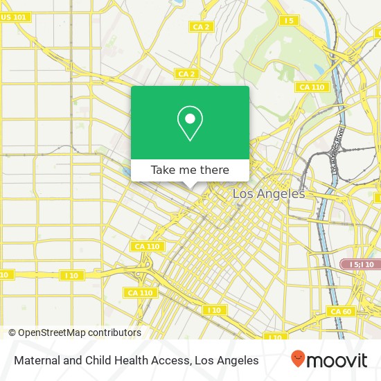 Mapa de Maternal and Child Health Access