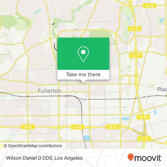 Wilson Daniel D DDS map