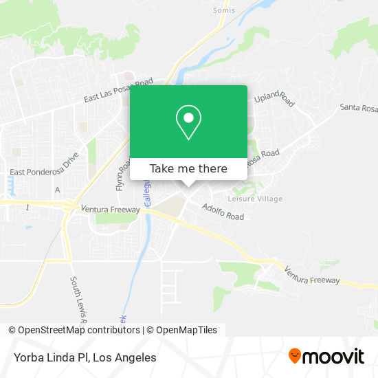 Yorba Linda Pl map