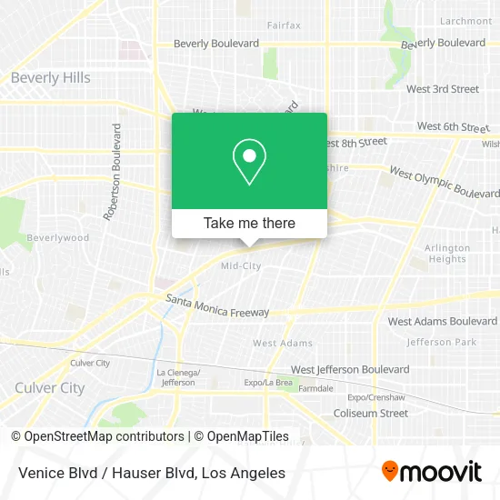 Mapa de Venice Blvd / Hauser Blvd