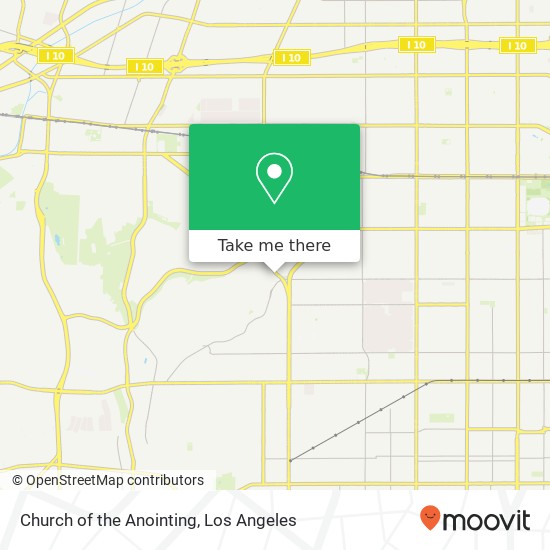 Church of the Anointing map