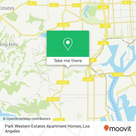 Park Western Estates Apartment Homes map