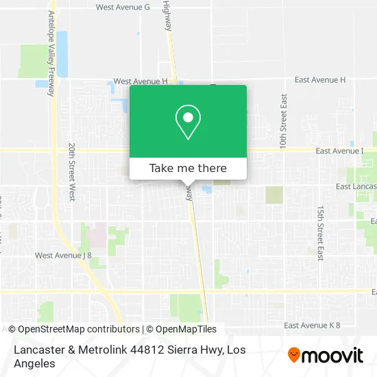 Antelope Valley Line Map How To Get To Lancaster & Metrolink 44812 Sierra Hwy By Bus, Train Or Light  Rail?