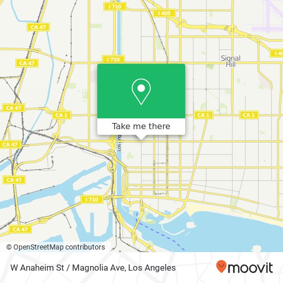 W Anaheim St / Magnolia Ave map