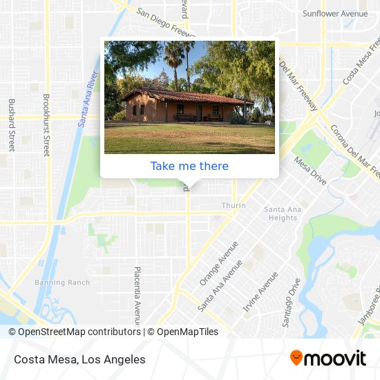 Costa Mesa map