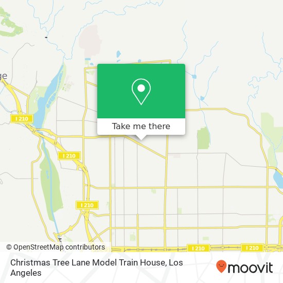 Christmas Tree Lane Model Train House map