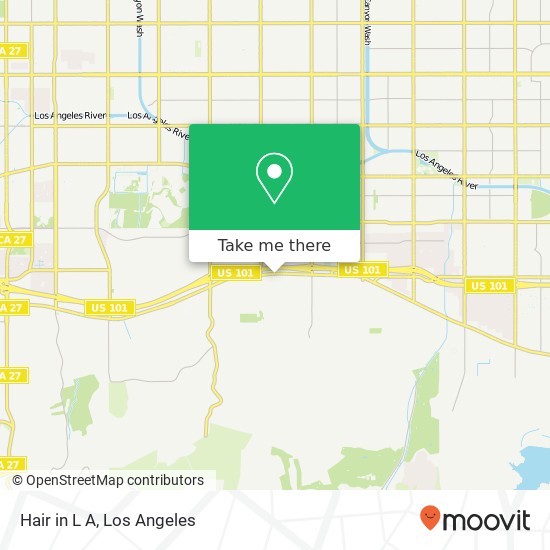 Hair in L A map