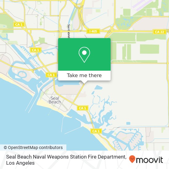 Seal Beach Naval Weapons Station Fire Department map