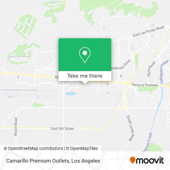 Camarillo Premium Outlets map