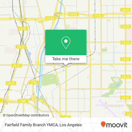 Fairfield Family Branch YMCA map