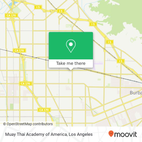 Mapa de Muay Thai Academy of America
