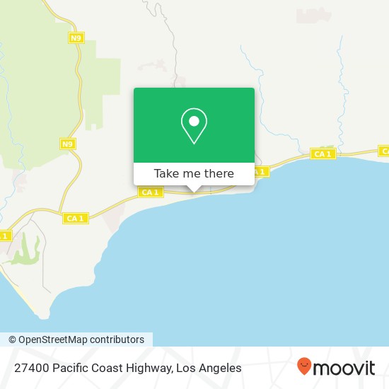 27400 Pacific Coast Highway map