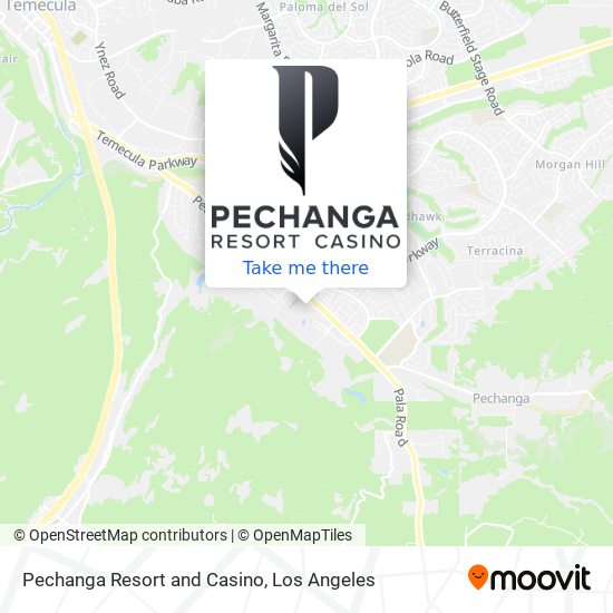 Mapa de Pechanga Resort and Casino