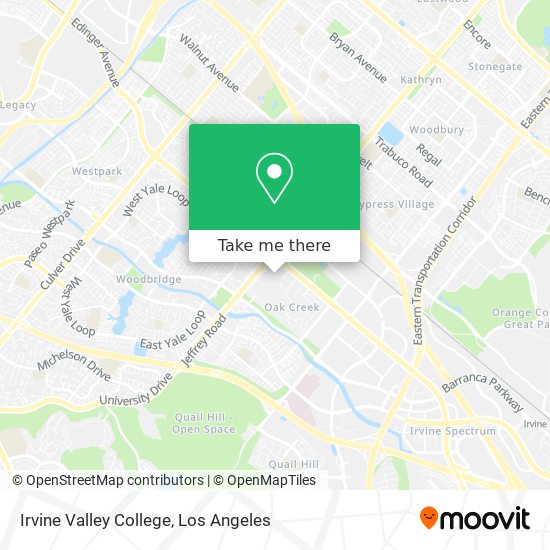 Mapa de Irvine Valley College