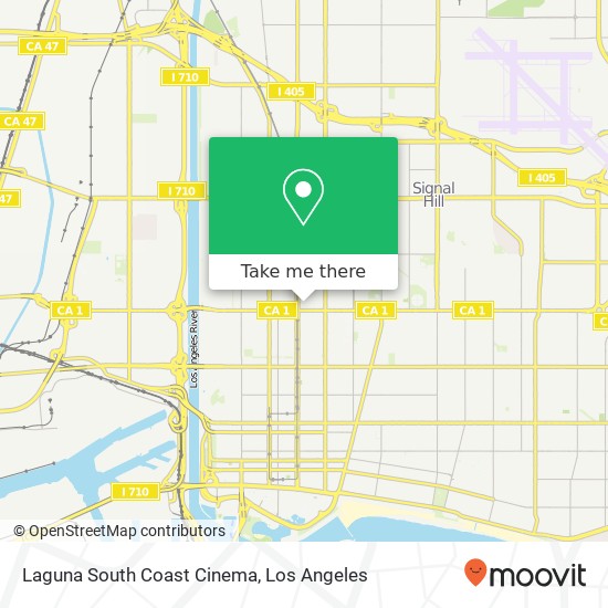 Laguna South Coast Cinema map