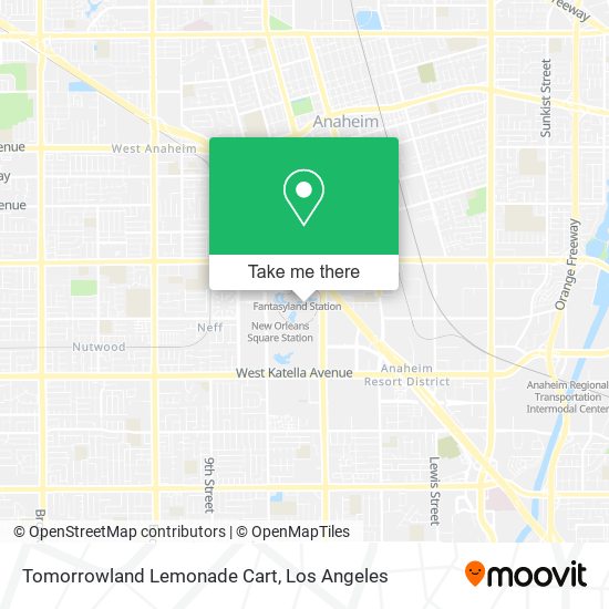 Mapa de Tomorrowland Lemonade Cart