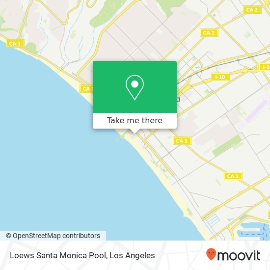 Mapa de Loews Santa Monica Pool