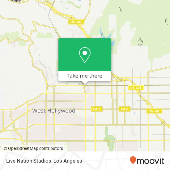 Live Nation Studios map