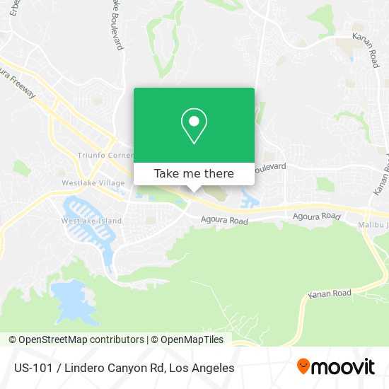 Mapa de US-101 / Lindero Canyon Rd