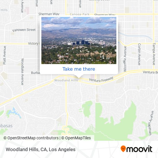 Woodland Hills, CA map