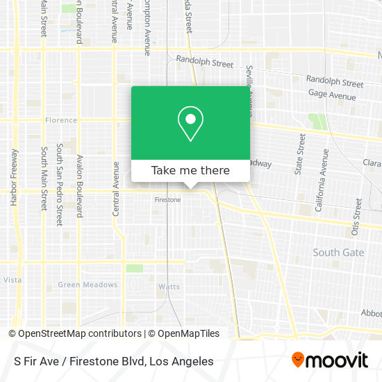 Mapa de S Fir Ave / Firestone Blvd