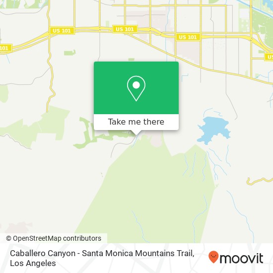 Caballero Canyon - Santa Monica Mountains Trail map