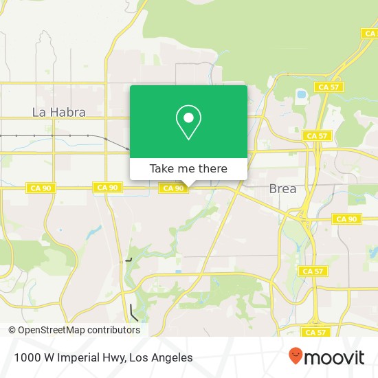 1000 W Imperial Hwy map